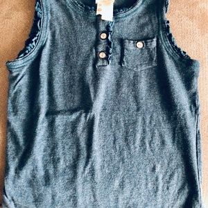 Matilda Jane Navy Tank with Ruffled Sleeves fits more like 12